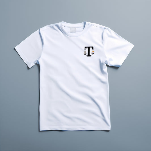White (medium) slim fit tokkap logo T-shirt
